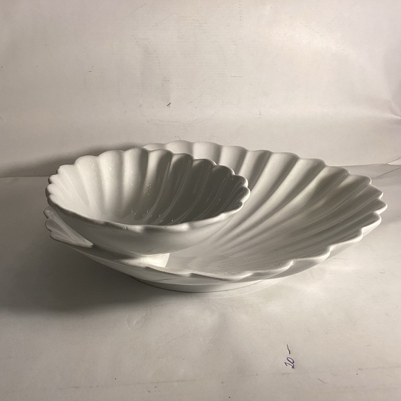 Porcelain clamshell server,made in Italy - Picture 3 of 4